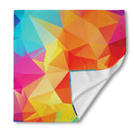Abstract Polygonal Geometric Print Silk Bandana