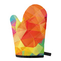 Abstract Polygonal Geometric Print Single Oven Mitt