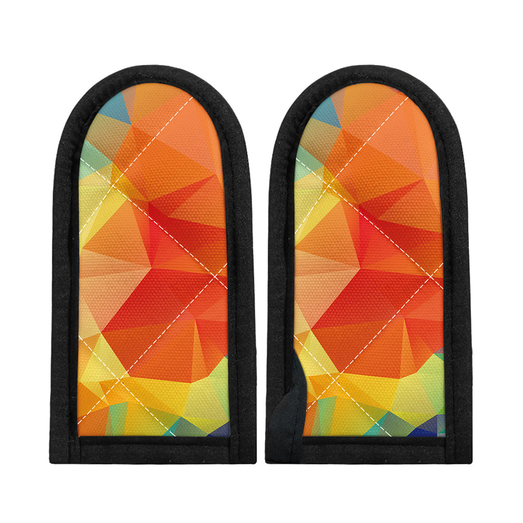 Abstract Polygonal Geometric Print Skillet Handle Cover