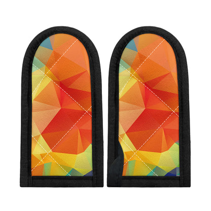 Abstract Polygonal Geometric Print Skillet Handle Cover