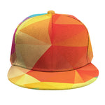 Abstract Polygonal Geometric Print Snapback Cap