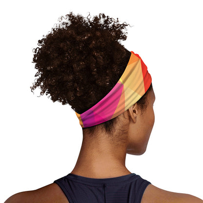 Abstract Polygonal Geometric Print Sports Headband