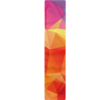 Abstract Polygonal Geometric Print Table Runner