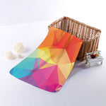 Abstract Polygonal Geometric Print Towel
