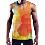 Abstract Polygonal Geometric Print Training Tank Top