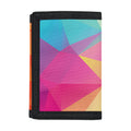 Abstract Polygonal Geometric Print Trifold Wallet