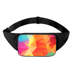 Abstract Polygonal Geometric Print Waist Bag