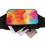 Abstract Polygonal Geometric Print Waist Bag