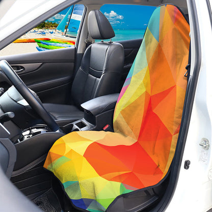 Abstract Polygonal Geometric Print Waterproof Car Seat Cover