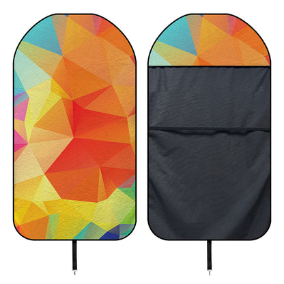 Abstract Polygonal Geometric Print Waterproof Car Seat Cover