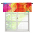 Abstract Polygonal Geometric Print Window Valance