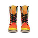 Abstract Polygonal Geometric Print Winter Boots