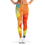Abstract Polygonal Geometric Print Women's Leggings