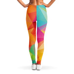 Abstract Polygonal Geometric Print Women's Leggings
