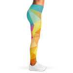 Abstract Polygonal Geometric Print Women's Leggings