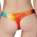 Abstract Polygonal Geometric Print Women's Thong