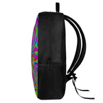 Abstract Psychedelic Liquid Trippy Print 17 Inch Backpack