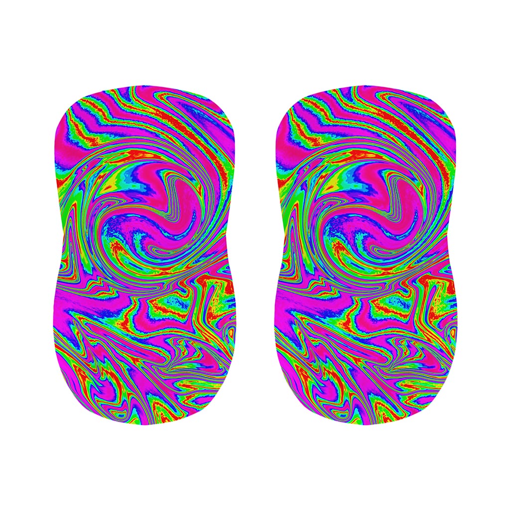 Abstract Psychedelic Liquid Trippy Print Bar Stool Covers