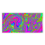 Abstract Psychedelic Liquid Trippy Print Beach Towel