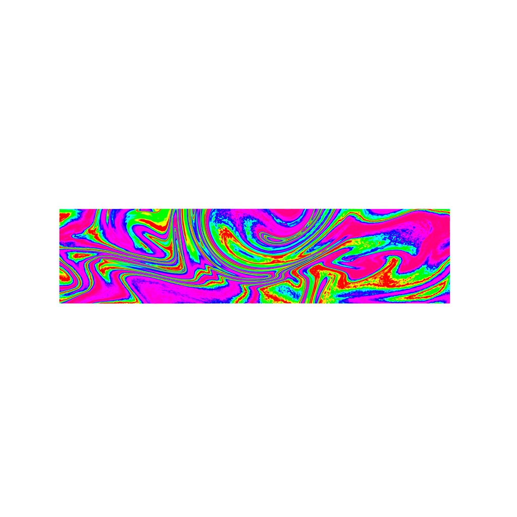 Abstract Psychedelic Liquid Trippy Print Bed Runner