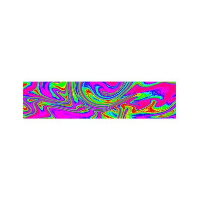Abstract Psychedelic Liquid Trippy Print Bed Runner