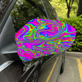 Abstract Psychedelic Liquid Trippy Print Car Side Mirror Covers