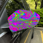 Abstract Psychedelic Liquid Trippy Print Car Side Mirror Covers