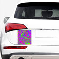 Abstract Psychedelic Liquid Trippy Print Car Sticker