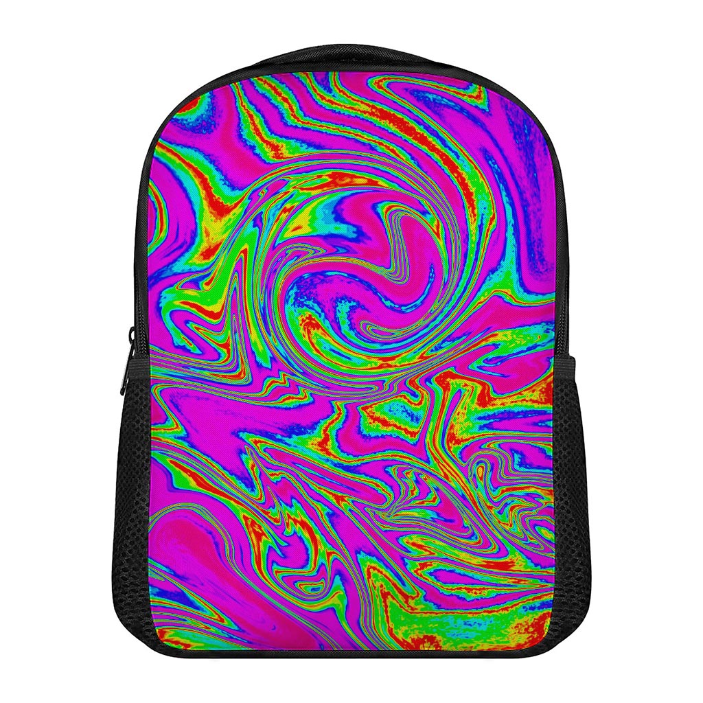 Abstract Psychedelic Liquid Trippy Print Casual Backpack