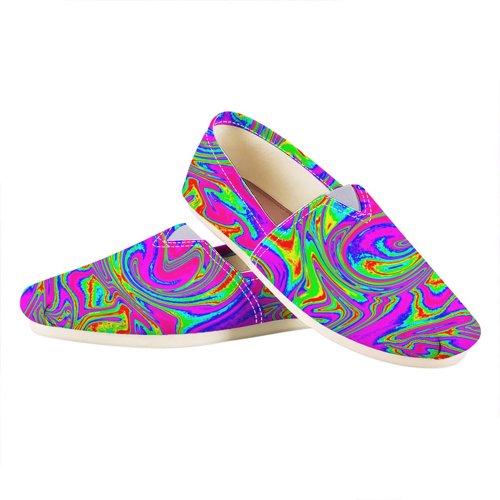 Abstract Psychedelic Liquid Trippy Print Casual Shoes