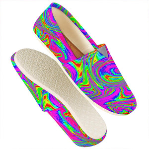 Abstract Psychedelic Liquid Trippy Print Casual Shoes