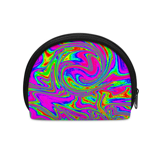 Abstract Psychedelic Liquid Trippy Print Coin Purse