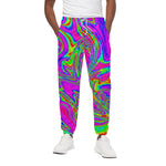 Abstract Psychedelic Liquid Trippy Print Cotton Pants