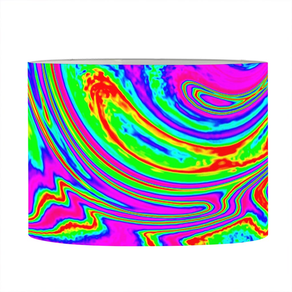 Abstract Psychedelic Liquid Trippy Print Drum Lamp Shade