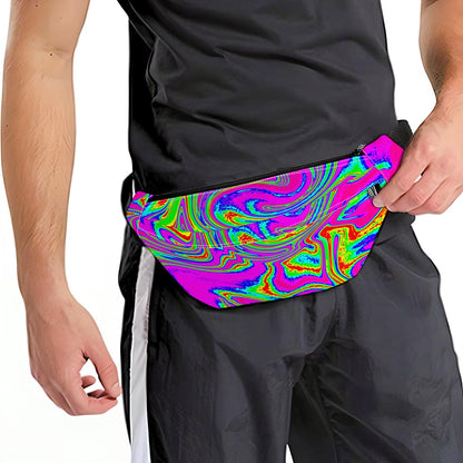 Abstract Psychedelic Liquid Trippy Print Fanny Pack
