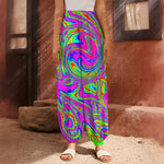 Abstract Psychedelic Liquid Trippy Print Harem Pants
