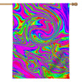 Abstract Psychedelic Liquid Trippy Print House Flag