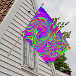 Abstract Psychedelic Liquid Trippy Print House Flag