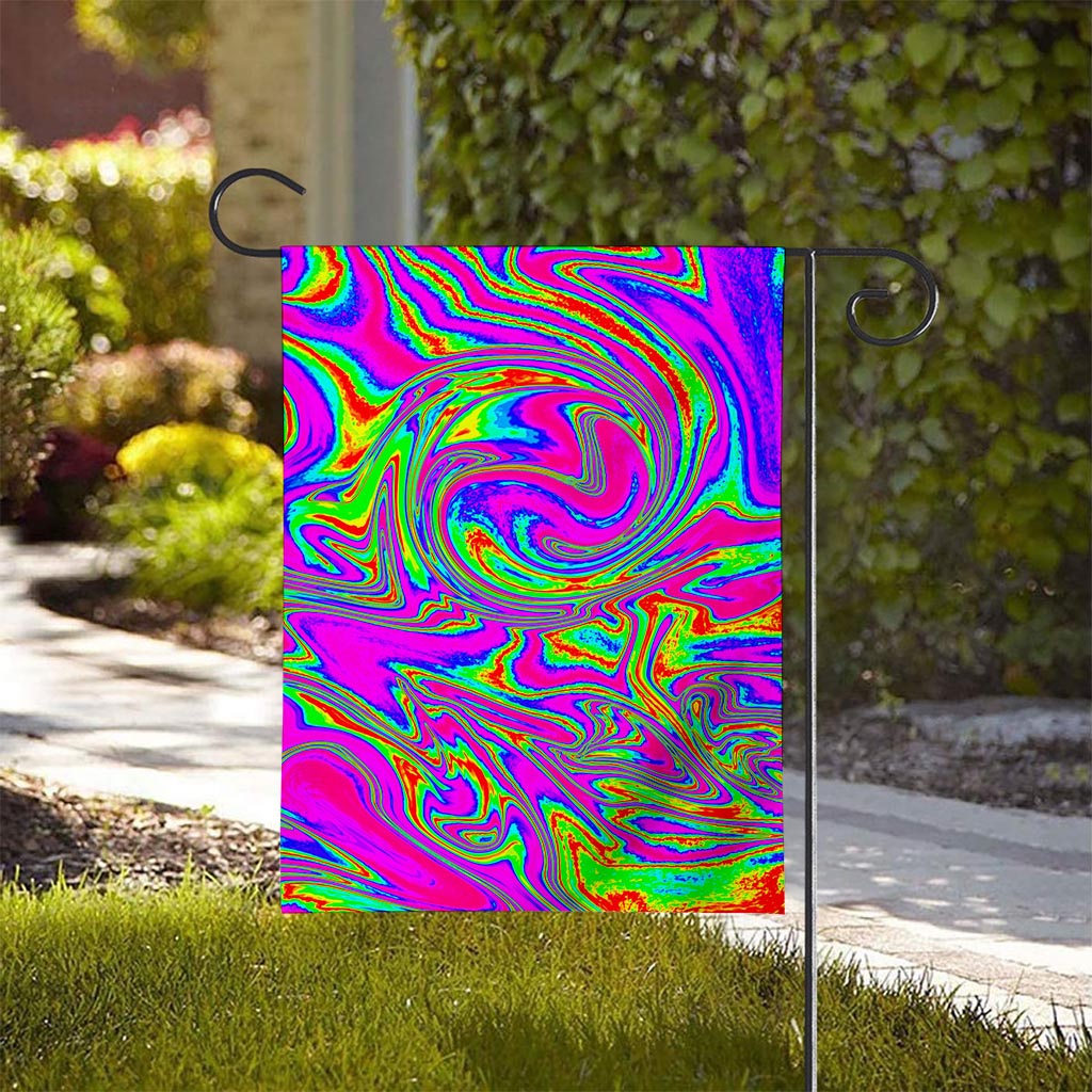 Abstract Psychedelic Liquid Trippy Print House Flag