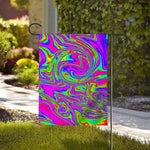 Abstract Psychedelic Liquid Trippy Print House Flag