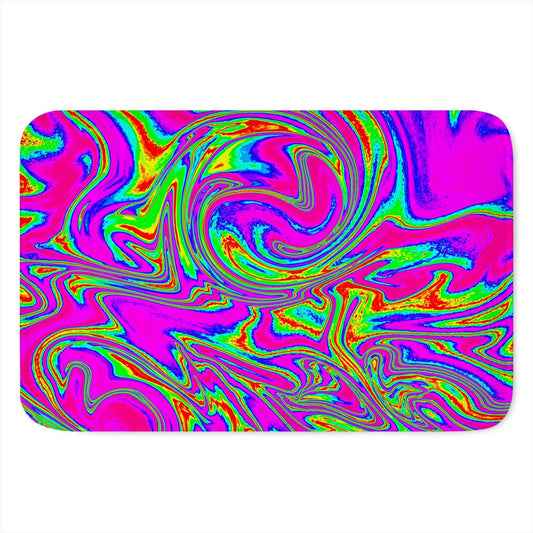 Abstract Psychedelic Liquid Trippy Print Indoor Door Mat