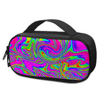 Abstract Psychedelic Liquid Trippy Print Insulin Cooler Travel Case