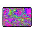 Abstract Psychedelic Liquid Trippy Print Kitchen Mat