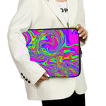Abstract Psychedelic Liquid Trippy Print Laptop Sleeve