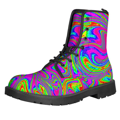 Abstract Psychedelic Liquid Trippy Print Backpack