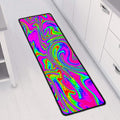 Abstract Psychedelic Liquid Trippy Print Long Kitchen Mat
