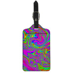Abstract Psychedelic Liquid Trippy Print Luggage Tag