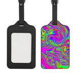 Abstract Psychedelic Liquid Trippy Print Luggage Tag
