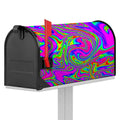Abstract Psychedelic Liquid Trippy Print Mailbox Cover