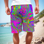 Abstract Psychedelic Liquid Trippy Print Men's Cargo Shorts